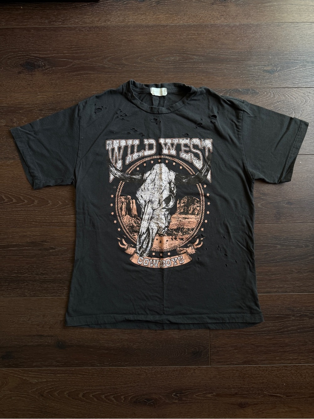 Altar'd State Black Wild West Skull Graphic Tee
